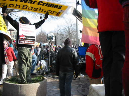 The anti-war rally