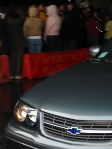 Cars were allowed to