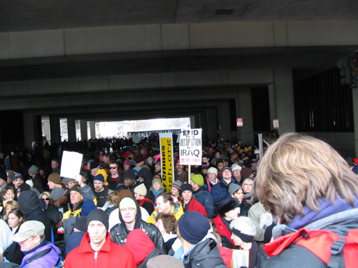 Waiting to go through checkpoint