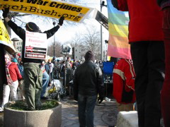 The anti-war rally