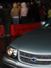 Cars were allowed to