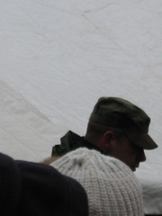 Army man directing us