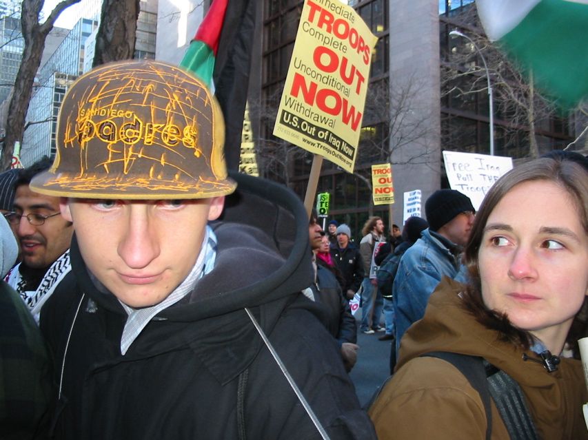 We arrive at the UN Rally site