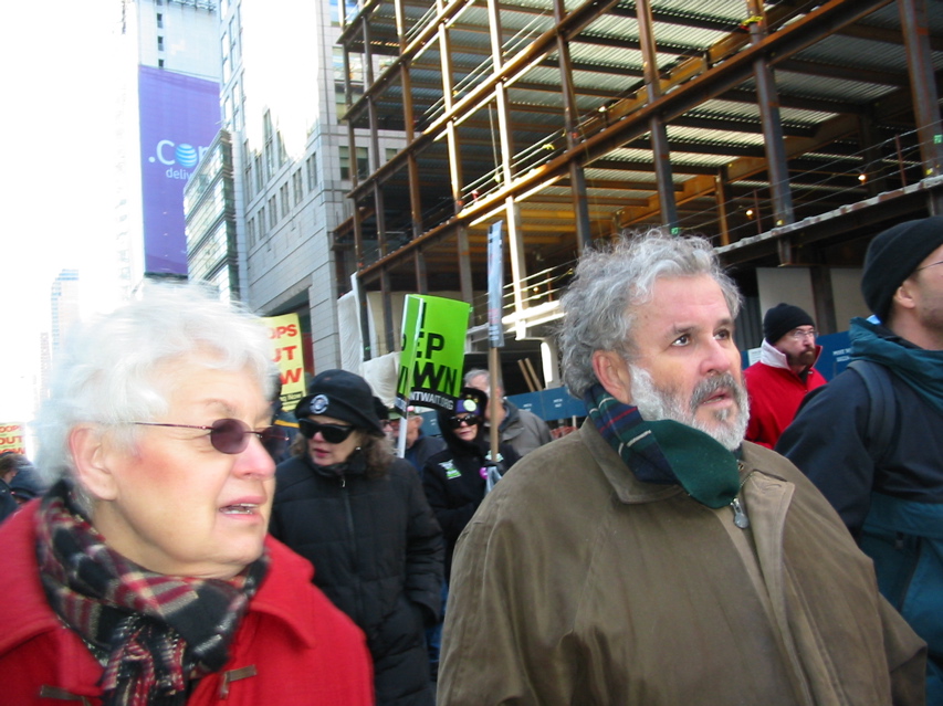 Marching down 42nd