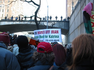 We arrive at the UN Rally site