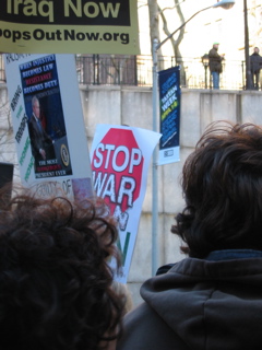 We arrive at the UN Rally site