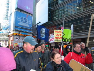 Marching down 42nd
