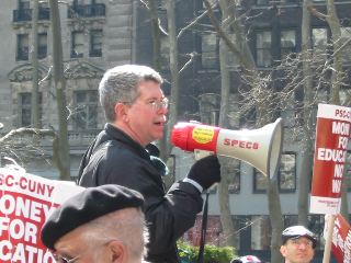John, of Troy Area Labor council, speaks