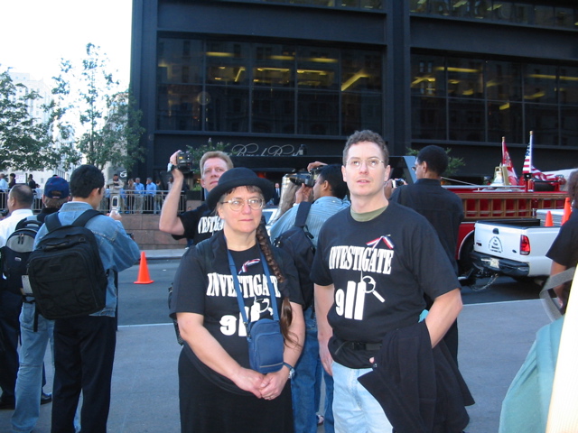 Lynne Jackson on left, Dave Camp on right