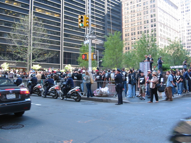 Black t-shirts all say "Investigate 9/11"
