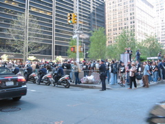 Black t-shirts all say "Investigate 9/11"