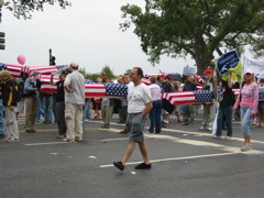 We join the march
