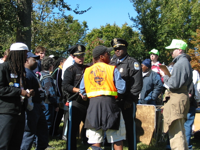 Police spake to a vendor