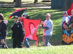 Workers march