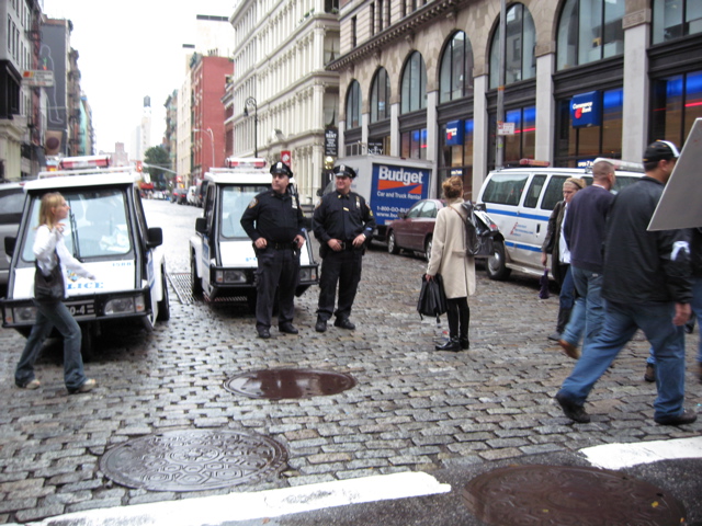 Cops and little cop cars
