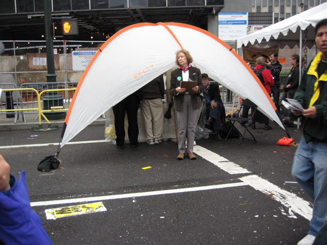 Information booth (no touch-screen voting machines)
