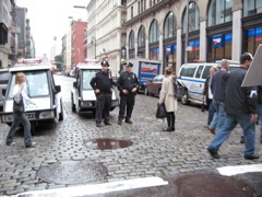 Cops and little cop cars