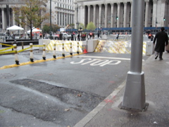 Mechanism to stop cars from driving down the street