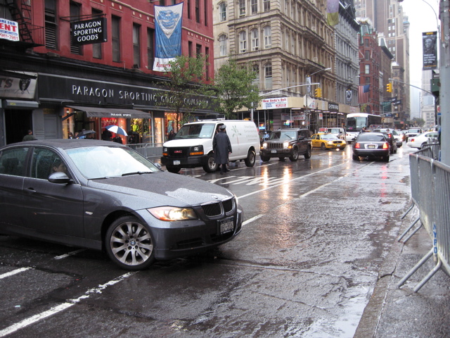 Cars had to U-Turn