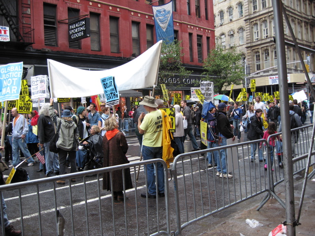 The streets begin to fill