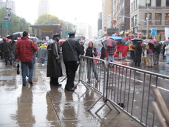 Cops set up barricades