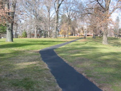 Stanford Mansion, pathway to front